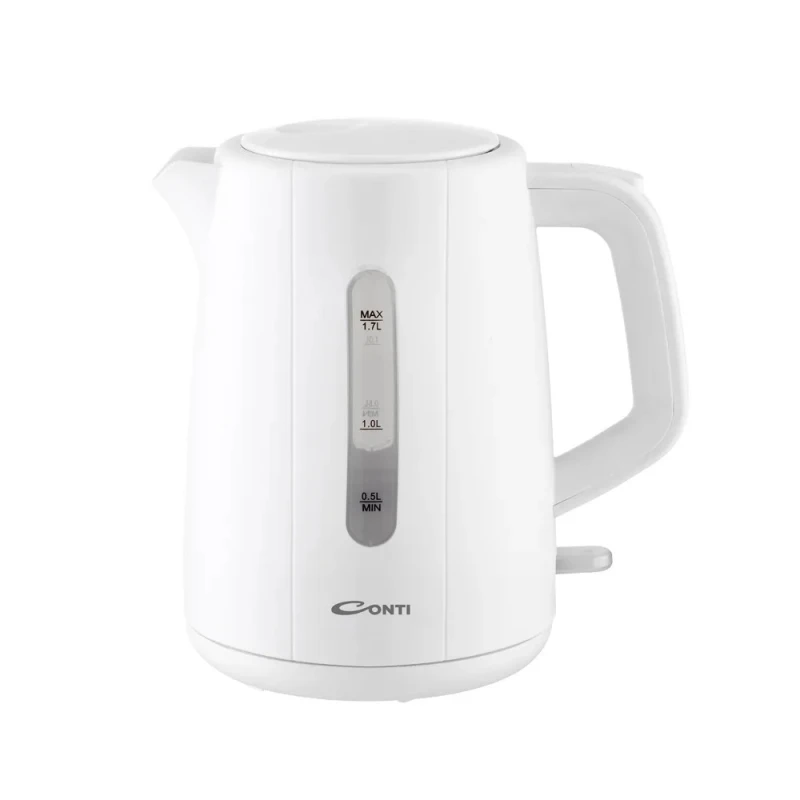 Conti CK 6009 WH Electric Kettle 1.7L Plastic and Glass Body 2200W - Conti
